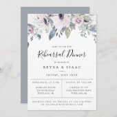 ダスティブルーガーデンフローラリハーサルディナー 案内状 (正面/裏面)