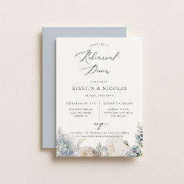 ダスティブルーガーデンフローラリハーサルディナー 案内状