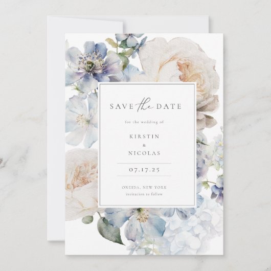 ダスティブルーガーデンフローラ写真 セーブザデート (正面)