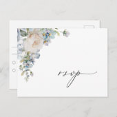 ダスティブルーガーデンフローラRSVP ポストカード (正面/裏面)