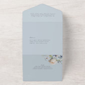 ダスティブルーガーデン結婚フローラの写真 オールインワン招待状 (外側)
