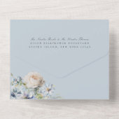 ダスティブルーガーデン結婚フローラの写真 オールインワン招待状 (裏面)