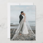 ダスティブルーガーデン結婚フローラの写真 サンキューカード (正面)