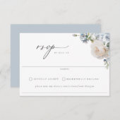 ダスティブルーガーデン結婚フローラ 出欠カード (正面/裏面)