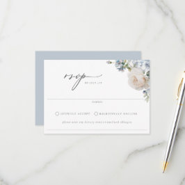 ダスティブルーガーデン結婚フローラ 出欠カード