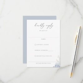 ダスティブルーガーデン結婚フローラ 出欠カード