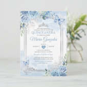 ダスティブルーキンセアニラシルバークラウンバタフライ 招待状 (スタンド正面)