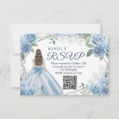 ダスティブルーキンセアニラ15アノスRSVPカード サンキューカード (正面)