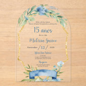 ダスティブルーキンセアニラ アクリル招待状 (正面)