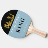 ダスティブルークラウンテーブルテニスキングモダンカスタム 卓球ラケット (横)