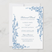 ダスティブルークラシックヴィンテージフローラリハーサルランチ 招待状 (正面)