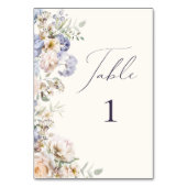 ダスティブルークリームフローラ テーブルナンバー (正面)