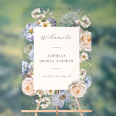 ダスティブルークリーム結婚フローラへようこそ アクリルサイン (ニュートラル)