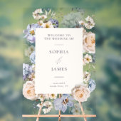 ダスティブルークリーム結婚フローラへようこそ アクリルサイン (ニュートラル)