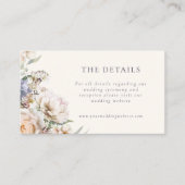 ダスティブルークリーム結婚フローラ詳細 エンクロージャーカード (正面)