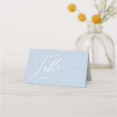 ダスティブルークロスボーイバプテスマ折り畳み座席表 プレイスカード (正面)