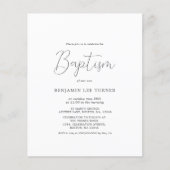 ダスティブルークロス |バプテスマ予算招待状 チラシ (正面)