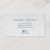 ダスティブルーグリッターまばたき&ブロウズメイクアップアーティスト 名刺 (裏面)