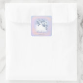 ダスティブルーグリッターピーチバラサンクルスウィート16th スクエアシール (バッグ)