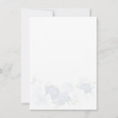 ダスティブルーグリーンリハーサルディナー 招待状 (裏面)