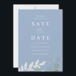 ダスティブルーグリーンリーフエレガンス結婚ズ セーブザデート<br><div class="desc">ダスティブルーグリーンリーフエレガンスウェディングザデイトを保存ニッチとネストストアのマッチングコレクションを参照</div>