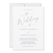 ダスティブルーグレイエレガントロマン結婚ティック