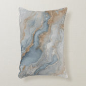 ダスティブルーグレータンベージュ抽象芸術 アクセントクッション (正面(垂直))