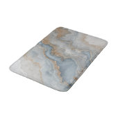 ダスティブルーグレータンベージュ抽象芸術 バスマット (アングル)