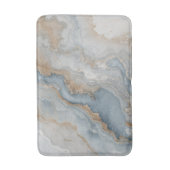 ダスティブルーグレータンベージュ抽象芸術 バスマット (正面縦)