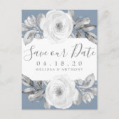ダスティブルーグレーフローラダイヤモンド日付を保存 案内ポストカード (正面)