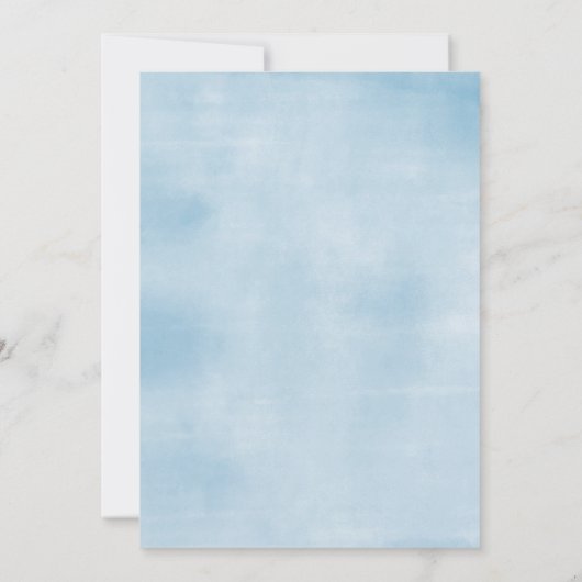 ダスティブルーコケット秋カボチャ赤ちゃんシャワー 招待状 (裏面)