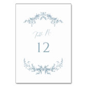 ダスティブルーコテージ結婚のテーブル番号カード記号 テーブルナンバー (裏面)