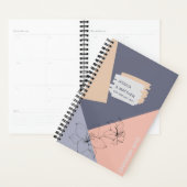 ダスティブルーコーラルウェディングプランナーカスタム プランナー手帳 (ディスプレー)