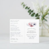 ダスティブルーコーラルフローラ結婚式 プログラム予算 (スタンド正面)