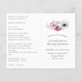 ダスティブルーコーラルフローラ結婚式 プログラム予算 (正面)