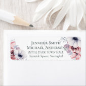 ダスティブルーコーラル結婚フローラの住所予算 ラベル (インサイチュ)