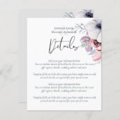 ダスティブルーコーラル結婚フローラ詳細予算 (正面/裏面)