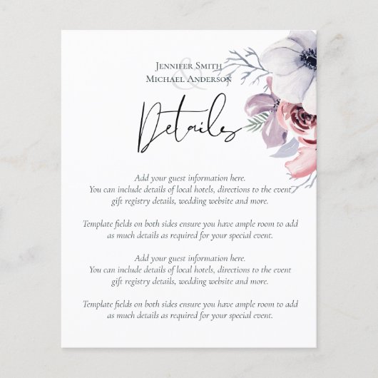 ダスティブルーコーラル結婚フローラ詳細予算 (正面)