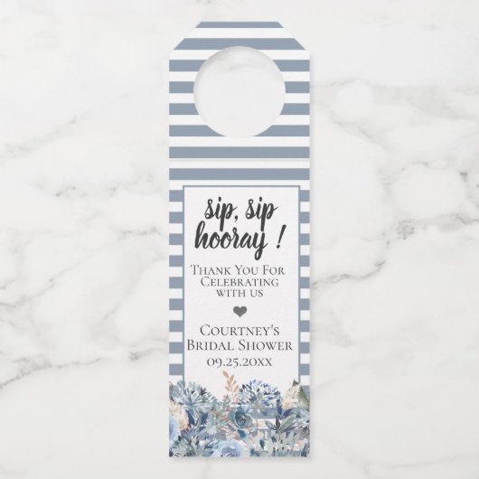 ダスティブルーゴールデンボタニカル ボトルネックタグ (正面)