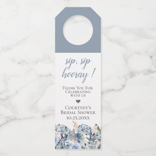 ダスティブルーゴールデンボタニカル ボトルネックタグ (正面)