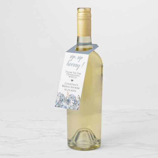 ダスティブルーゴールデンボタニカル ボトルネックタグ (アングル)