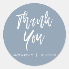 ダスティブルーサンキュー封筒用シール ラウンドシール