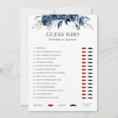 ダスティブルーサント誰がフローラブライダルシャワーゲーム 招待状 (正面)