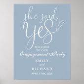 ダスティブルーシエはYes婚約ウェルカムサインを言った ポスター (正面)