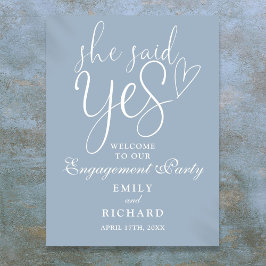 ダスティブルーシエはYes婚約ウェルカムサインを言った ポスター