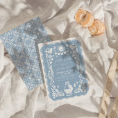 ダスティブルーシエリートリンドベイビーシャワー招待状 招待状