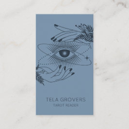 ダスティブルーシック神秘的モダンタロットリーダー 名刺