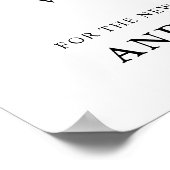 ダスティブルーシャンパンアイボリーフローラウェルウィッシュ ポスター (角)