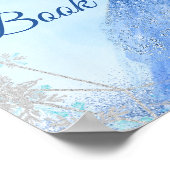 ダスティブルーシルバーウィンタースノーフレーク15thゲストブック ポスター (角)