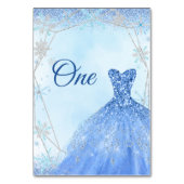 ダスティブルーシルバークリスマスジオメトリックキンセアニラ テーブルナンバー (裏面)